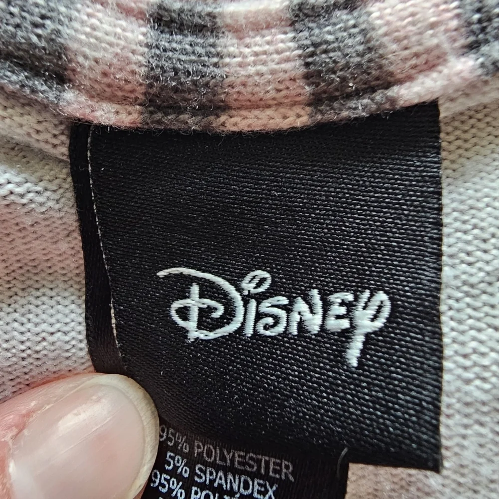 Disney Women's Pajama Top Pink with Black Mickey Pattern - Picture 15 of 15